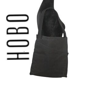 HOBO Shoulder Bag Black Nylon
